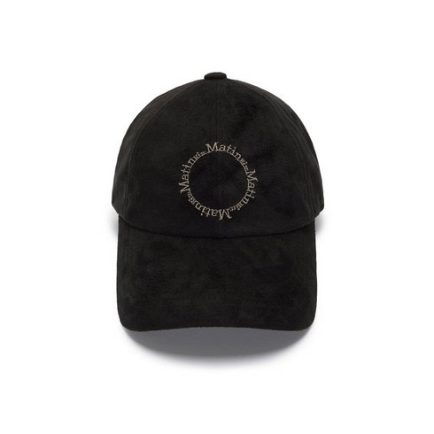 2023년 가성비 최고 마뗑킴가방 - (국내배송) MATIN KIM 마뗑킴 CIRCLE LOGO SUEDE BALL CAP IN BLACK