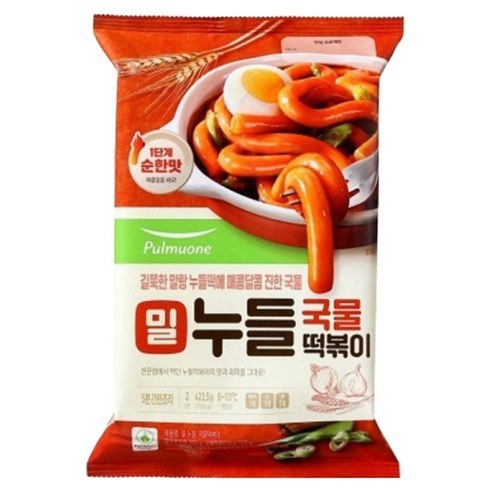 밀 누들 국물떡볶이 - 풀무원 밀 누들 국물 떡볶이 423.5g x 6봉, 6개