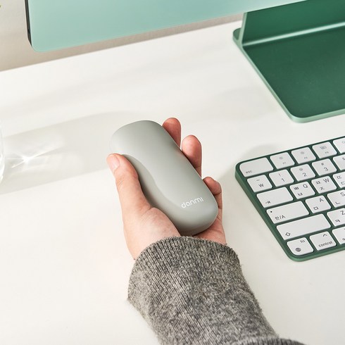 2023년 가성비 최고 단미조약돌 - 단미 조약돌 USB 충전식 손난로 보조배터리 5000mAh, 조약돌 그레이