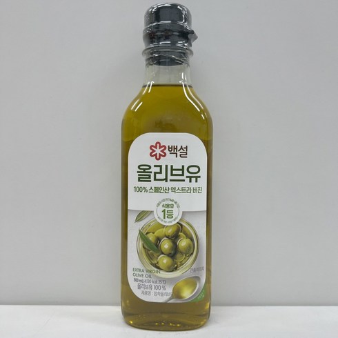 CJ 백설 올리브유 500ml, 2개