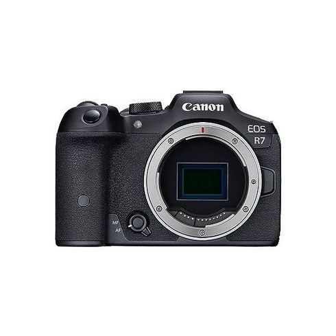 캐논 EOS R7(본체만 해당) 미러리스 브이로깅 카메라 32.5 MP 화질 4K 60p 비디오 DIGIC X 이미지 프로세서 듀얼 픽셀 CMOS AF 피사체 감지 전문가 및 콘텐, R7 Body Only