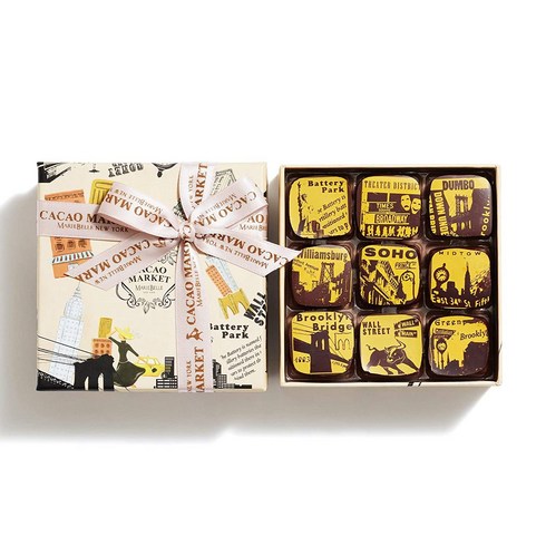 mpbella:pedropcrygsha/gos - Mariebelle New York Caramel Chocolate 9-Piece in New York Themed box | Single-Origin Chocolate | In, 1개