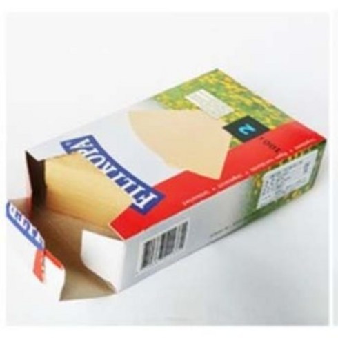 필트로파 천연펄프 커피여과지 #2 2-5인용 100매, 1개, 100개입