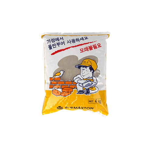 시멘트 - 비앤티 몰탈시멘트 4kg 가정용시멘트 모래없이사용, 1개