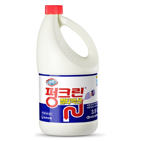 유한락스 펑크린 멀티액션 배수구세정제, 3.9L, 5개