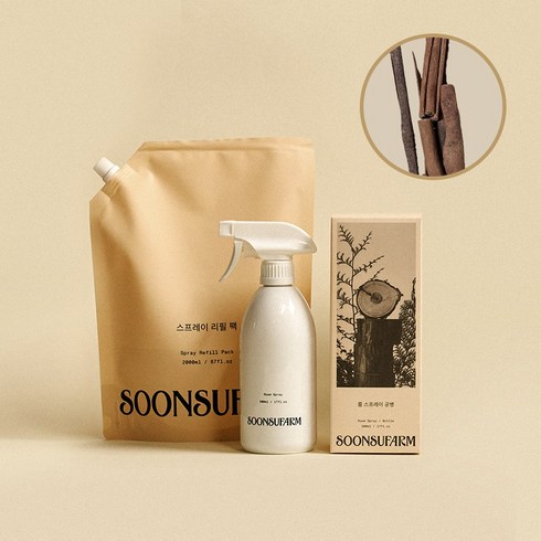 순수팜 계피 스프레이 리필, 2L, 1개