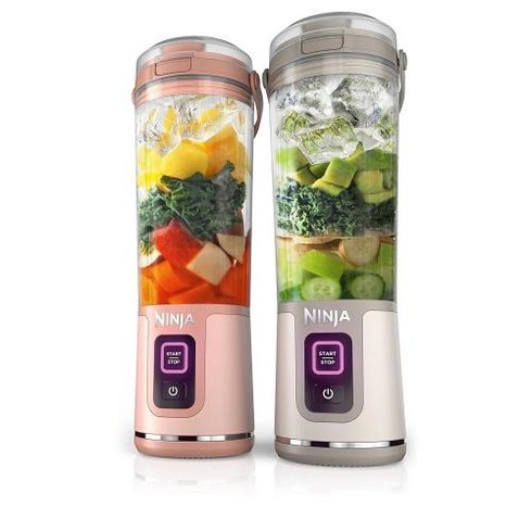닌자 충전식 휴대용 쉐이크 블렌더 532ml, 1) 피치  스톤 2팩, 2개