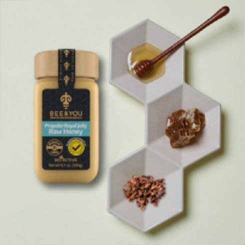 비앤유 프로폴리스 로얄젤리 천연벌꿀 믹스쳐 190g, 단품
