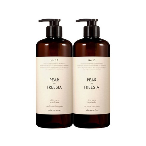 [빠른배송] 미쟝센 스킨 케어 퍼퓸 샴푸 페어 엔 프리지아 900ml 1+1, 2개