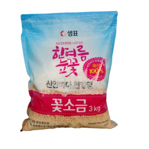 샘표 한여름눈꽃 꽃소금, 3kg, 1개