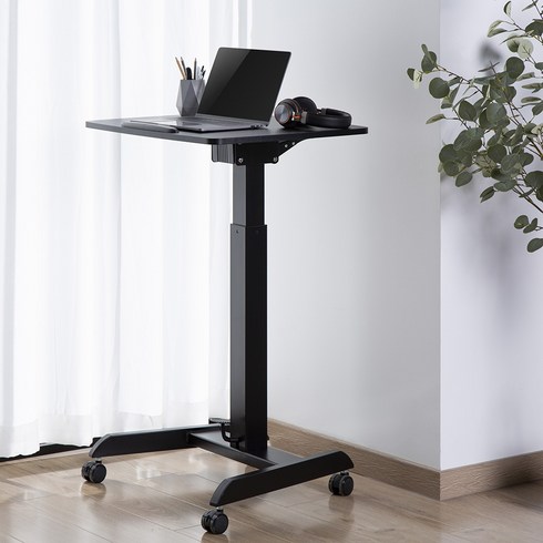 카멜마운트 각도조절형 이동식 스탠딩책상 MD-1W, 블랙, 1개