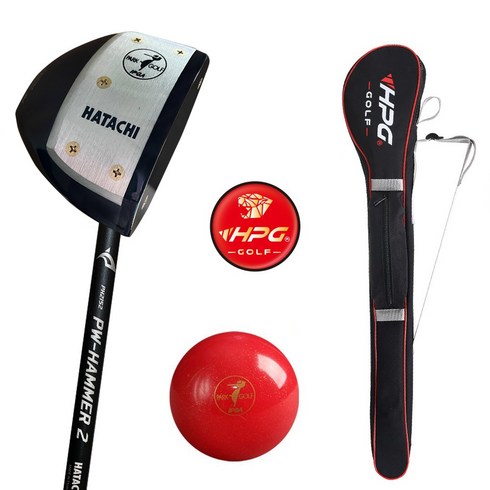 2023년 가성비 최고 파크골프채 - 하타치 파크골프 채 PH2152 4종세트 클럽 PH3400 공 가방 볼마커 가방색상 랜덤, 메탈그레이, 85도
