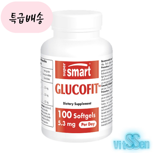 슈퍼스마트 글루코핏 5.3mg 바나바잎 추출물 100정_빠른배송_BSS_[미국홈쇼핑], 1개, 100개