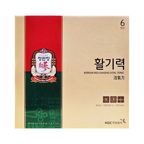 정관장 활기력 세트 20ml x 16개입 (쇼핑백포함), 320ml, 1개