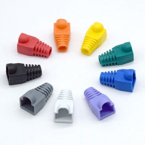 RJ45캡 보호캡 랜선 보호커버 통부트 랜부트 100개입, 원진 블랙(TC-BOOT-BK), 1개