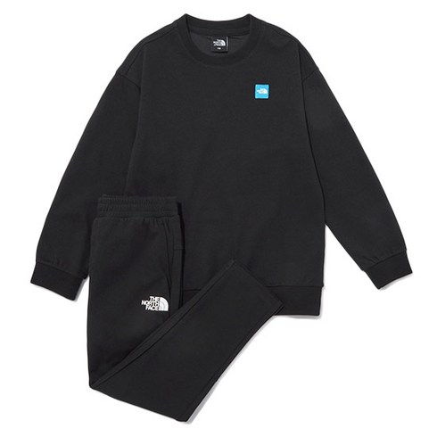 2023년 가성비 최고 노스페이스키즈 - [노스페이스] 키즈 데일리 EX 스웻세트 NM5MP06S_BLK