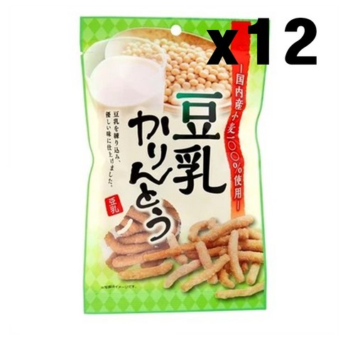 야마다 카린토 두유 일본 스낵 80g x12개 Yamada Karintou, 12개