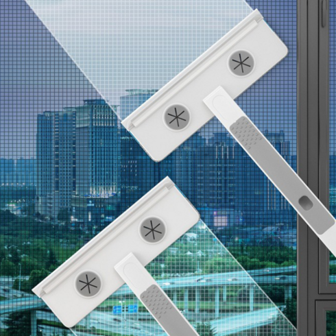 방충망청소 - Life Rhythm 올클린 4IN1 방충망 창문 청소솔 멀티 클리너, 1개