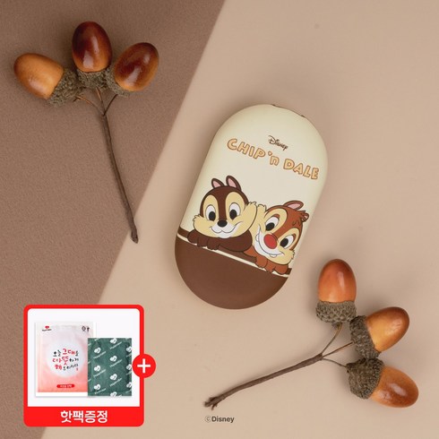 2023년 가성비 최고 디즈니손난로보조배터리 - (핫팩증정)손난로보조배터리 양면발열손난로 충전식손난로 캐릭터손난로 디즈니손난로 산리오손난로 미니언즈손난로 도라에몽손난로 쿠로미손난로 푸손난로 usb충전용, 디즈니손난로-칩앤데일(핫팩증정)