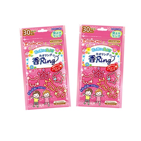 킨초 - 킨쵸 카오링 팔찌 핑크 30p X 2개 정품 KC인증, 카오링 핑크 30개 X2