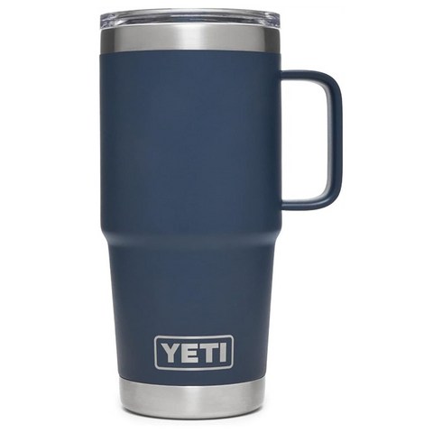 예티 램블러 20oz 텀블러 트라벨 머그컵 마그넷 뚜껑포함 6종 591ml YETI RAMBLER TRAVEL MUG, NAVY, 1개