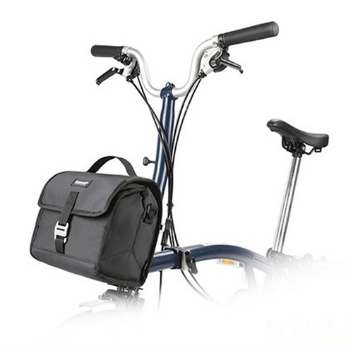 파파스 브롬톤 가방 미니벨로 자전거 프론트백 캐리어, 자전거 프론트 가방(블랙), 1개