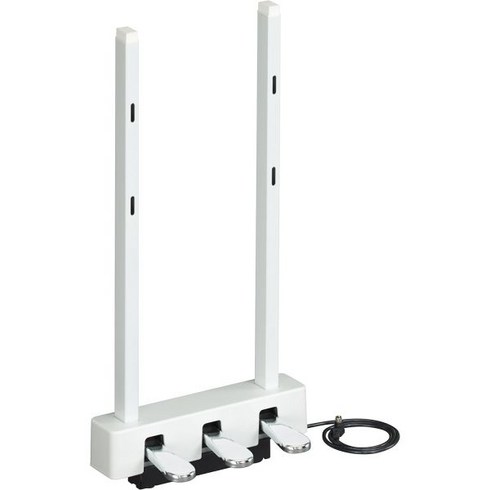 야마하 P525 88 무게 나무 건반 포함 디지털 피아노 블랙 P525B, White_3-Pedal Unit