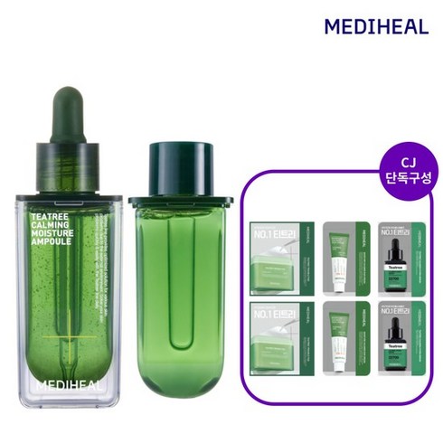 메디힐티트리 - 티트리 진정 수분앰플 본품50ml+리필50ml, 티트리 진정 수분앰플 본품 50ml+리필 50ml, 1개, 50ml