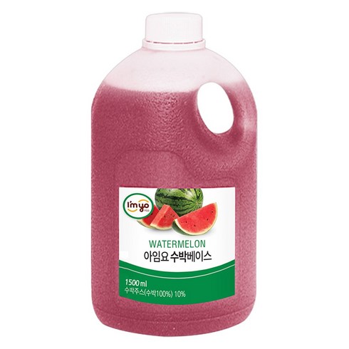 아임요 수박 베이스 농축액 1.5L 시럽, 1개