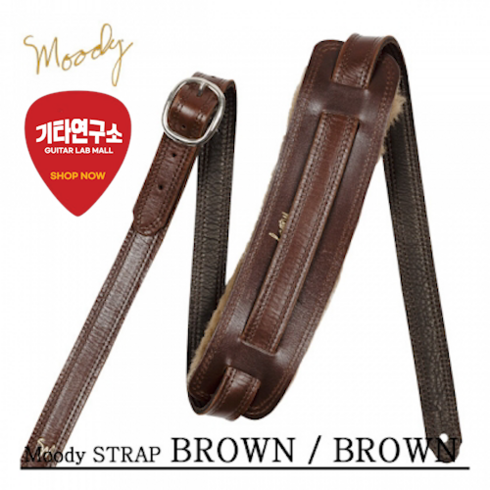 Moody 무디 스트랩 Leather/Sheepskin Standard Size Brown/Brown