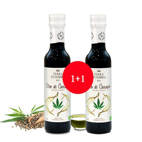 투오가닉 유기농 냉압착 식물성 대마종자유100% 햄프씨드오일 250ml, 2개