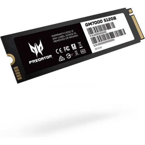 Acer Predator GM7000 2TB NVMe 게이밍 SSD 솔리드 스테이트 드라이브[세금포함] [정품] - M.2 2280 PCIe Gen4 (16 Gb/s) 386882