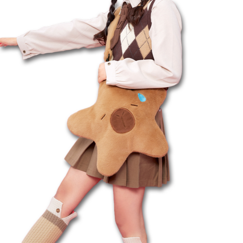 루미또와 카피바라 별 스타 가방 귀여운 바디 크로스백