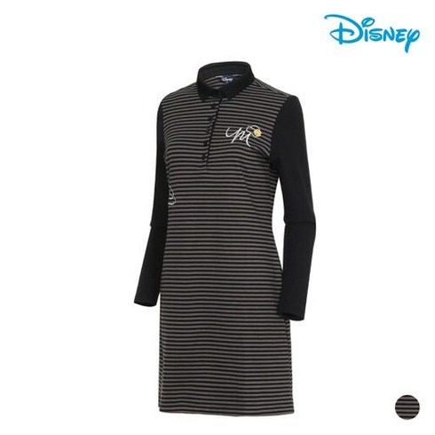 2023년 가성비 최고 디즈니골프웨어여성 - 디즈니골프 [디즈니골프] 여성 스트라이프 미디 롱 티셔츠 DK3LTS017