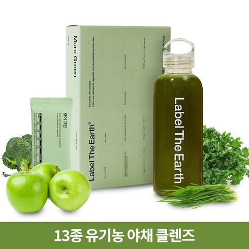 라벨디어스 유기농 야채 블렌드 모어그린, 100g, 1박스