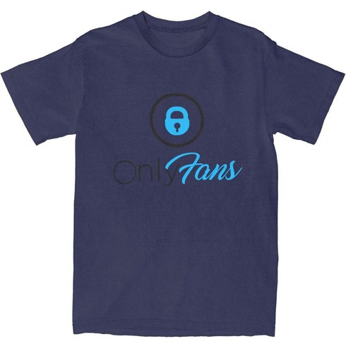 의류 티셔츠 면 전용 남녀공용 팬 Onlyfans 빈티지 100 로고, 4XL, 네이비 블루, 1개