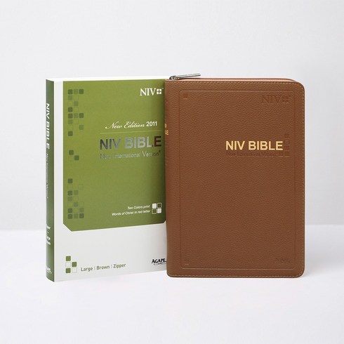 영문 NIV BIBLE(다크브라운)(단본)(대)(지퍼)(색인):New Edition 2011, 아가페출판사