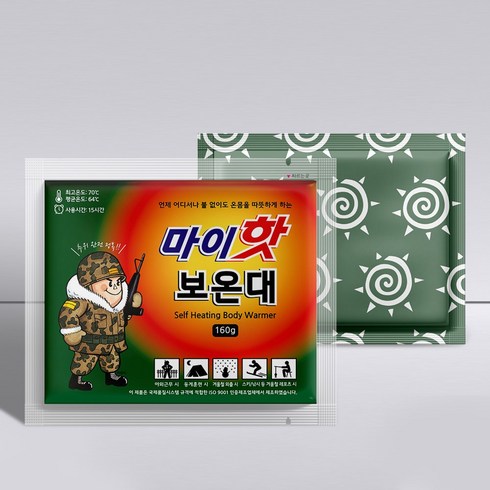 마이핫 보온대 군용 핫팩, 60개