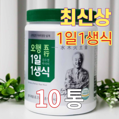 지케이라이프 김수경박사의 오행 1일1생식 10통 + 보틀1, 250g, 10개