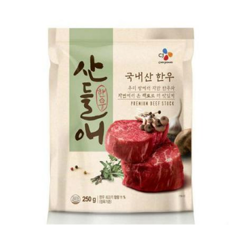 산들애 국내산 한우 조미료, 250g, 5개