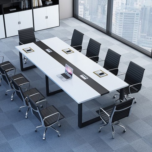회의용 10인테이블 2400 세미나 회의실 책상 테이블, 길이 240 폭 80 높이 74