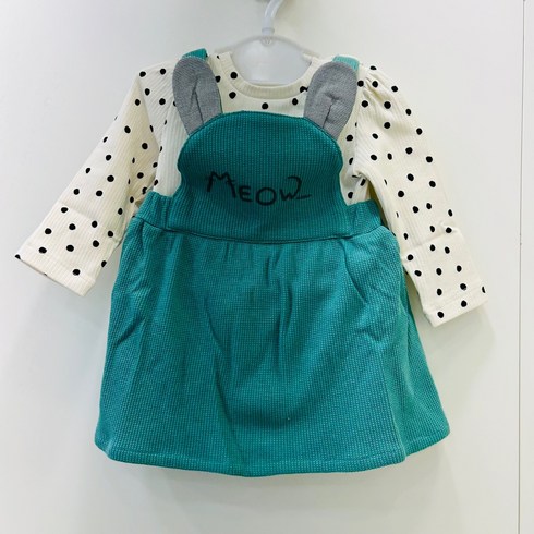 아가방 ) 가을이월 60% 중 심플하고 귀여운 땡땡이 무늬가 들어간 바디수트와 깜찍한 스커트 세트 상품- 마틸다 스커트귀욤상하 02N5 NC충장