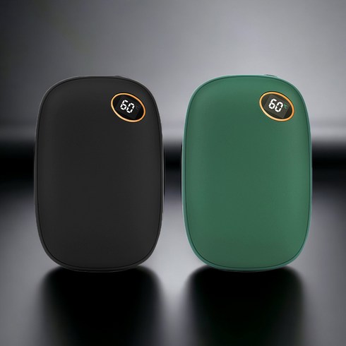 2023년 가성비 최고 미키인서울손난로설명서 - 마농 스톤 LED 휴대용 충전식 전기 손난로 보조배터리 충전식 10000mAh 양면발열, [1+1]스톤그린