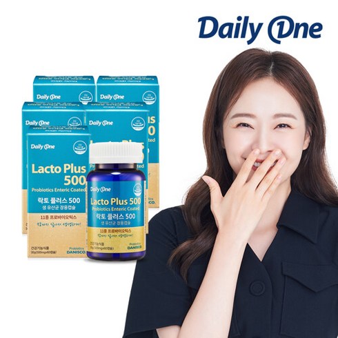 네이처스토리 데일리원 락토플러스 500 생유산균 보장균 100억 CFU 500mg X 60캡슐 5통, 5개, 단품없음