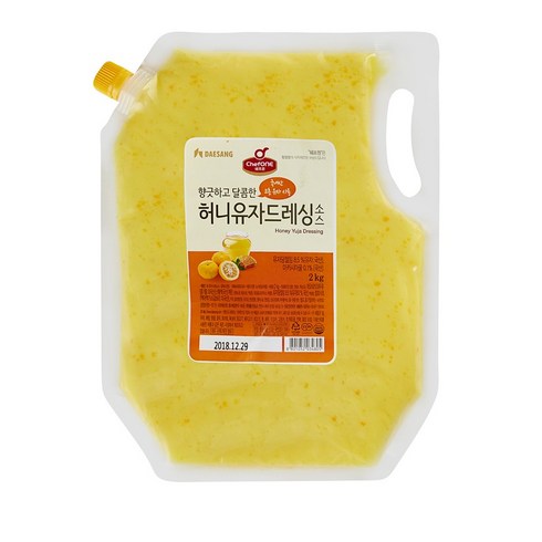 대상 쉐프원 허니유자 드레싱소스, 2kg, 1개