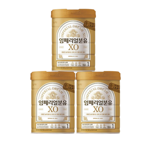 남양유업 임페리얼 XO 골드 1단계(180일까지) 800g x 3캔, 3개