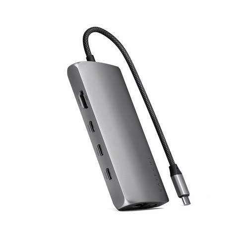사테치허브 - 사테치 USB C타입 8in1 멀티포트 허브 어댑터 8K 이더넷 V3, 단품