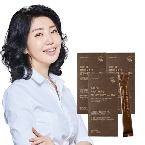 여에스더 위점막 보호엔 헬리코박터 케어 with 감초, 3개, 14포