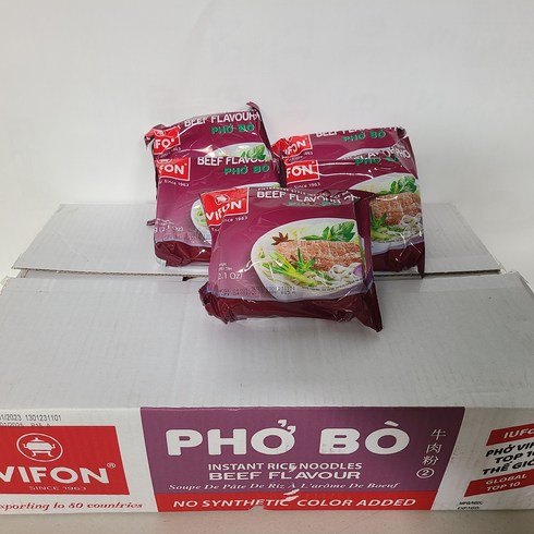 비폰 포보 베트남 쌀국수 즉석라면 소고기맛, 60g, 30개