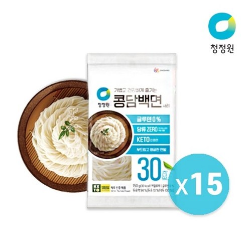 청정원 콩담백면 사리150g x 20개, 단품